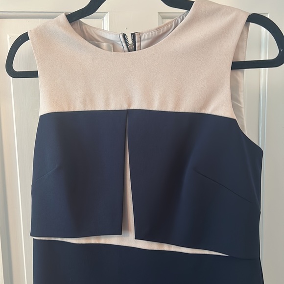 Donna Morgan dress - size 4 - lined - Navy and ivory - Picture 2 of 3